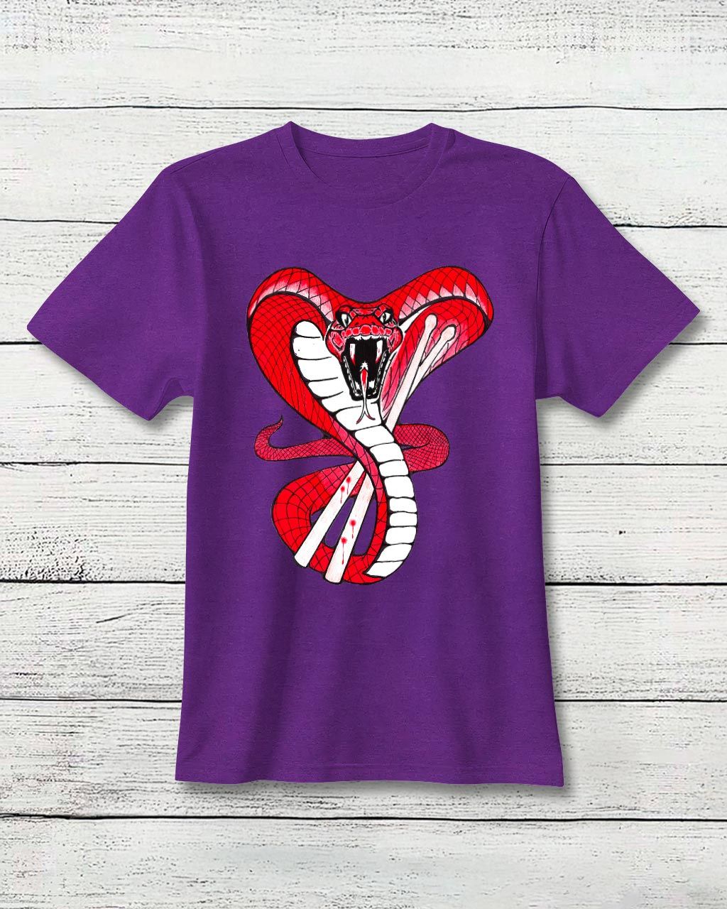 Smitty Snake Purple T-Shirt by Bwear